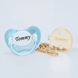 MIYOCAR personalized gold bling pacifier and all gold pacifier clip BPA free dummy unique design gift baby shower