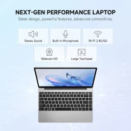 Ultra Slim 14.1 Inch Laptop | Intel N3700, 16GB RAM 512GB SSD, 1080P FHD Display, Windows 11 Pro, Portable Notebook for Office & Study