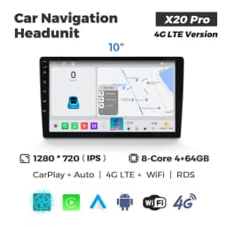NaviFly 9 10 inch 1280*720 Car Multimedia Video Player Universal Stereo Radio GPS For Volkswagen Nissan Hyundai Kia Toyota