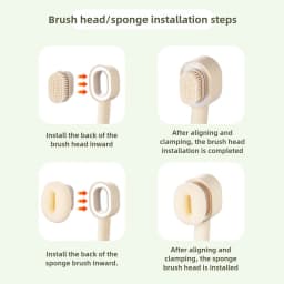Filter Shower Head High Pressure Shower Nozzle Bathroom Shower Accessories Universal Water‑Saving Bathroom Brush Set