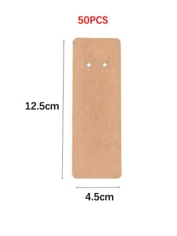 Keychain Necklace Paper Display Holder Keyring Organizers Cards Transparent Self-Sealing Bags for Making Packaging Findings
