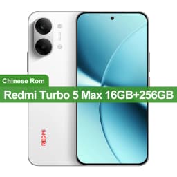 China Version Redmi Turbo 5 Max 512GB/256GB 50MP+20MP Camera 6.83 inch AMOLED Screen Dimensity 9500s 9000mAh Battery 100W