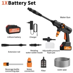 Car High Pressure Washer Cordless Rechargeable Foam Generator Household Garden Tools For Makita 21V Battery For Home Cleaning