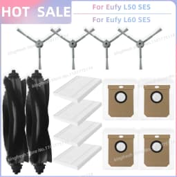 Fit For Eufy Clean L50, L50 SES, L60, L60 SES, L60 Hybrid, G50, G50 Hybrid Accessories Parts Roller Side Brush Filter Dust Bag