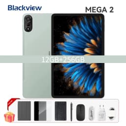 Blackview MEGA 2 Tablet PC Set With Keyboard, Mouse, Stylus, 12'' 2K Display 12GB+24GB RAM 256GB ROM, Android 15 Tablet, 9000mAh