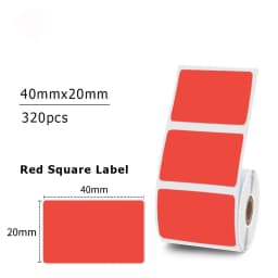 40x20MM Compatible Phomemo M110 M220 M200 Self-Adhesive Color Laser Thermal Paper, E210 P50 Detong P1 HPRT T20 MAKER