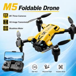 ZNLYRION Mini Full Protective Drone YL3PK With 2.4 Inch Screen Remote Dual Camera Optical Flow Hover 2 Batteries Indoor RC Quadcopter