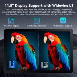 11.5 Inch Tablet PC G9 Octa‑Core A733 Android 15 30GB(6+24GB) RAM 128GB UFS ROM Widevine L1 8400mAh Dual Camera OTG WiFi BT5.3 US Local Warehouse
