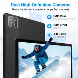 New K6Pro 11" IPS Display Tablet PC A333 5‑Core Processor 32(3+29)GB Virtual Expanded RAM 256GB Storage 7800‑mAh Android16‑GO WiFi6 BT5.4 Widevine L1 HD Streaming Tablet