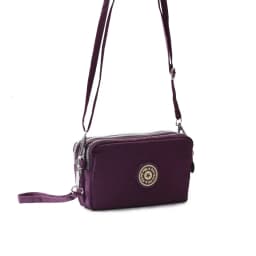 Ladies Girls multifunction 3 layers zipper wallet WaterProof Canvas Fabric Purses Moneybag Coin Purse, Crossbody Cellphone Purse