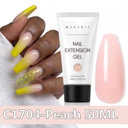 Makartt HEMA-Free Poly Nail Extension Gel 50ml, Hybrid Acrygel Builder Multi-Color, Long-Lasting French Manicure DIY Nail Art