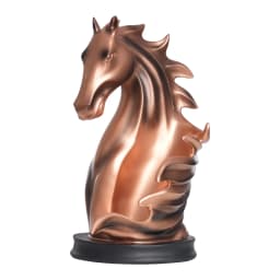 Freestanding Wine Rack Horse Head Wine Bottle Holder, Resin Tabletop Decorative Display Stand for Bar Home Single Bottle Storage