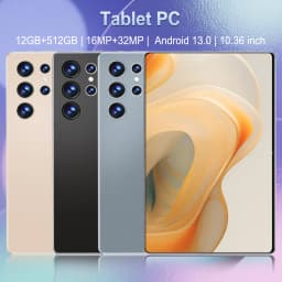 10.36 Inch Android Tablet 16GB RAM 1TB ROM Android 13.0 20000mAh 14 Core 5G Network Dual SIM GPS Bluetooth Tablet PC With Keyboard For Office Study Entertainment