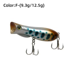 LETOYO 69F 76F Floating Popper Lure With Fins Steel Balls Hard Baits Artificial Baits Bass Lure Perch Bait Pike Fishing Lure