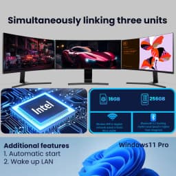 Windows 11 Mini PC 3-screen display Intel Core i9-8950HK/i3-6100U 16GB RAM 1/2TB SSD Mini computer 4K HD Mini Gaming Pc Desktop