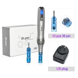 Dr. Pen M8S Microneedling Pen with 12 Replacement Cartridges Wireless Derma Microneedle Pen Kit ≤0.25mm Needle Skin Care Tool