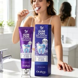 Oralhoe Whitening Toothpaste Clean Tooth Gaps Reduce Stain Restore Gum Health Long Lasting Fresh Breath Gum Care Toothpaste 100g