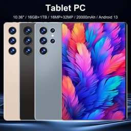 2026 Global New 10.36 inch tablet Android 13 16GB 1TB 14 core 4K HD 5G WIFI Bluetooth WPS 20000mAh tablets