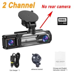 3 Cameras Dash Cam 1080P Front and Rear View Camera Night Vision Parking Monitor Car DVR 3way Car Video Recorder With Gift