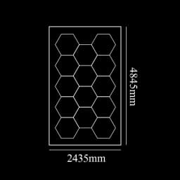 Honeycomb Hex Light Hexagon LED Lighting for Garage Workshop Lighting Car Detail for Car Wash Beauty Station Office Ship from US
