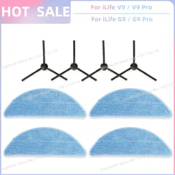 Fit For ( iLife V9 / V9 Pro / G9 / G9 Pro / A12 Pro ) Vacuum Parts Filter Side Brush Mop Cloth Dust Bag Replacement Accessories