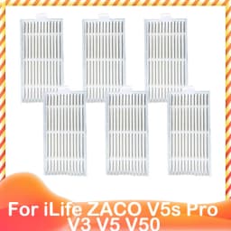 For ILife ZACO V5s Pro V3 V5 V5s V3s V50 X5 Spare Side Brush HEPA Pre Filter Mop Cloth Robot Vacuum Cleaner