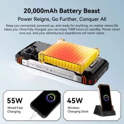 Blackview XPLORE 1 Pro 5G Rugged Phone with Thermal Imagin FILR 6.78'' 2.4K Display 16GB+512GB 20000mAh Smartphon Android 15 NFC