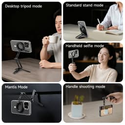 COBONE Magnetic Phone Tripod Holder Foldable Adjustable with Arca-Swiss for Phone Vlog Portable Desktop Phone Mount for Travel