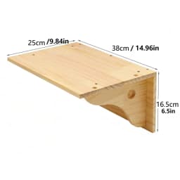 Wall Mounted Cat Climbing Shelf Wooden Hammock Bed Steps Perch Scratching Post Indoor Cat Furniture For Kitten Playing Sleeping