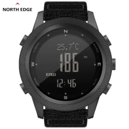 NORTH EDGE APACHE-46 Men's Digital Watch Outdoor Sports Running Swimming WR50M Outdoor Sport Watches Altimeter Barometer Compass
