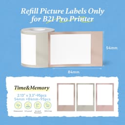 Niimbot Red & Black Dual Color Thermal Label Paper for B21 Pro Printer 300dpi Photo Paper With Adhesive Backing Card Stickers