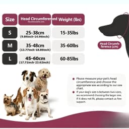 Dog calming cap, equipped with a 0.79 foam pad, designed for noise reduction and anxiety relief.