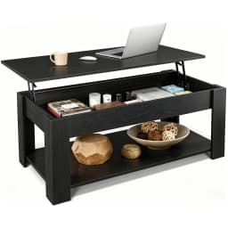 41" Lift Top Coffee Table with Hidden Storage Compartment & Rising Tabletop
