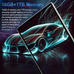 New 2026 5G Tablet 10.58 Inch HD Display 16GB RAM 1TB ROM 20000mAh 14 Core Android13 GPS WPS Dual SIM With Keyboard