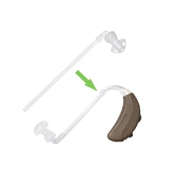 10PCS Hearing Aid Earplug Ear Plugs Eartips Domes with Sound Tube for BTE Hearing Aids