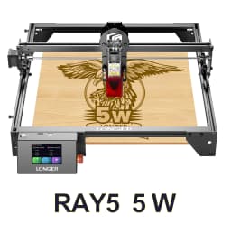 LONGER 20W 10W 5W Smart Laser Cutter & Engraver 400x400mm WiFi Touchscreen Laser Cutting Engraving Machine for Wood Acrylic Leather Metal DIY Workshop LightBurn LaserGRBL