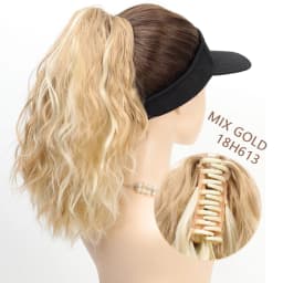 14‘’ Synthetic Short Wave Ponytail Claw Clip in Hair Extension Black Brown Gold Hairpiece for Women