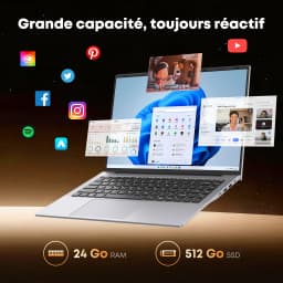 15.3 Inch Laptop Intel Core I5-8210Y 3.6Ghz 24Gb Ram 512Gb Ssd Win11 Pro Portable Pc for Students and Work 1920X1200 100%Srgb HDMI Usb-A Long Battery Life