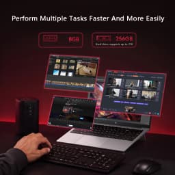 ACEMAGIC 15.6 Inch Full-HD Intel Core I3 3.6GHz 8GB RAM 256GB SSD Office Notebook Intel Iris Plus Graphics 655 180° Rotation Up To 3.6GHz W11 Pro German Keyboard Stickers