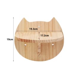 Wall Mounted Cat Climbing Shelf Wooden Hammock Bed Steps Perch Scratching Post Indoor Cat Furniture For Kitten Playing Sleeping
