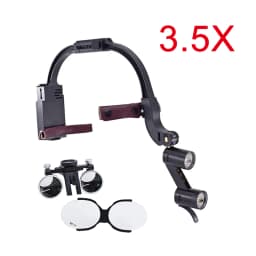2.5X 3.5X Dental LED Head Light Lamp For Magnification Binocular Loupes 5W Light Dentisit Surgical Headlight Lab Equipment