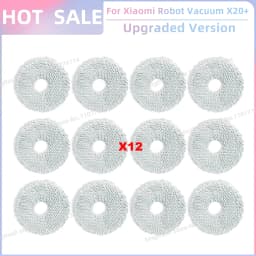 Fit For Xiaomi Robot Vacuum X20+, X10+ / X20 Plus, X10 Plus Parts Roller Side Brush Hepa Filter Mop Cloth Dust Bag Accessories
