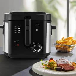 2.5L 1500W Electric Deep Fryer (US Plug) Large Capacity Countertop Home Fryer for Fried Chicken Fries Pot UL