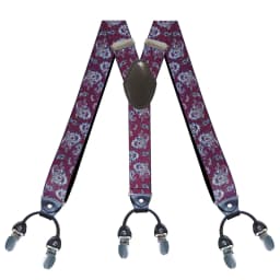 Suspenders for Men 3.5cm Wide Y Shaped 6 Metal Clips Adjustable Elastic Trouser Braces Strap Belts Wedding Party Formal Casual