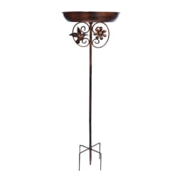 Garden Birdbath Sturdy Iron Outdoor Bird Bath for Outside Vintage Standing Birdbath Bowl for Outdoor Garden Patio Yard