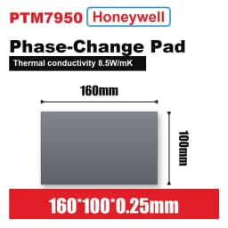 100% Honeywell- PTM7950 0.25mm Thermal Pad 8.5 W/mk Phase Change Silicone Pad Laptop CPU GPU Thermal Conductive Paste Grease