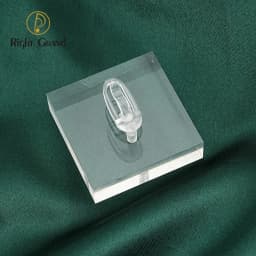 Clear Polished Acrylic Square Jewelry Display Holder Stand for Nose Ring Clicker Hoop Earring Piercing
