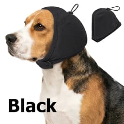 Dog calming cap, equipped with a 0.79 foam pad, designed for noise reduction and anxiety relief.