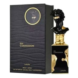 Lattafa His Confession for Men Eau De Parfum Spray, 3.4 Ounce / 100 Ml