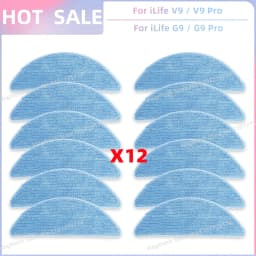 Fit For ( iLife V9 / V9 Pro / G9 / G9 Pro / A12 Pro ) Vacuum Parts Filter Side Brush Mop Cloth Dust Bag Replacement Accessories